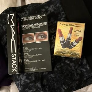 MAC Stack Mascara and Lipstick Set - Brand new never